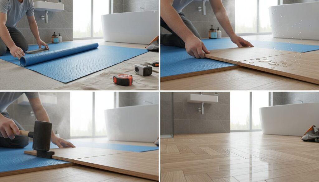 Comment poser un parquet adapté à l’humidité de la salle de bain : guide complet