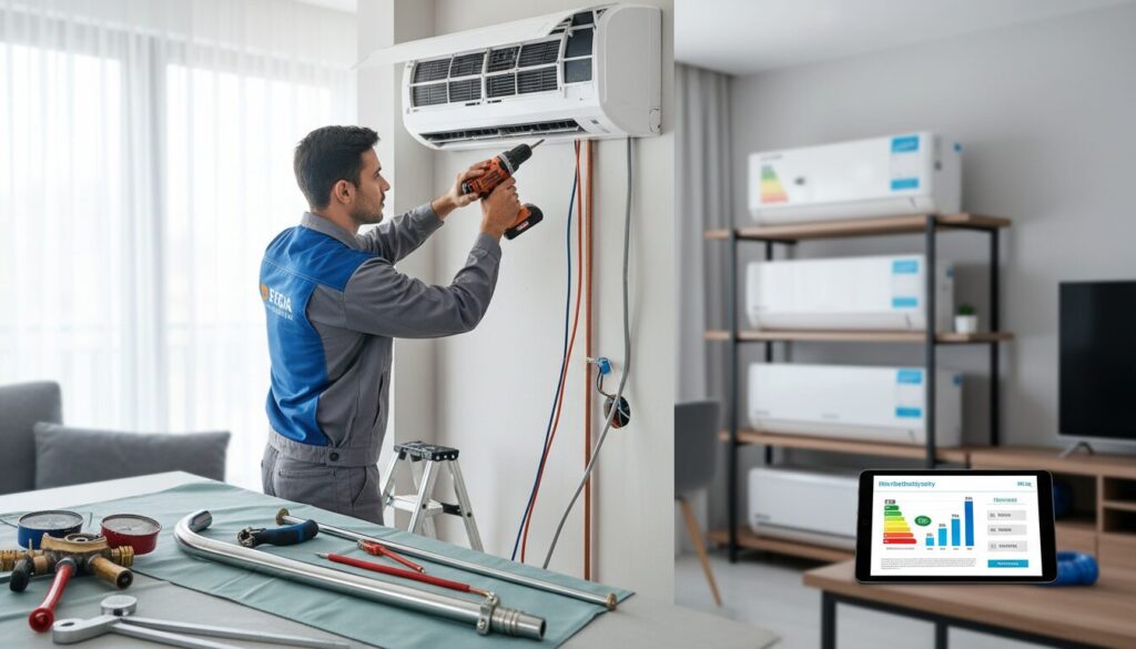 Coût d’installation d’un climatiseur split : tarifs et facteurs à considérer