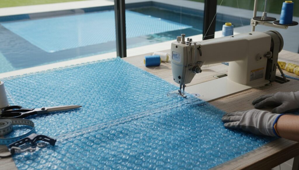 Comment coudre une bâche à bulles pour piscine : guide complet