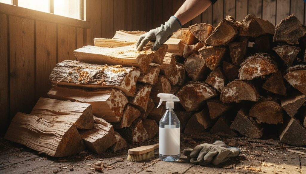 Comment identifier et traiter la mérule dans le bois de chauffage
